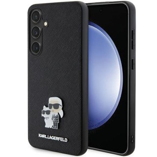 Etui na telefon Samsung Galaxy S24 Karl Lagerfeld Saffiano z metalowym pinem