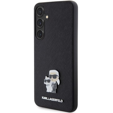 Etui na telefon Samsung Galaxy S24 Karl Lagerfeld Saffiano z metalowym pinem