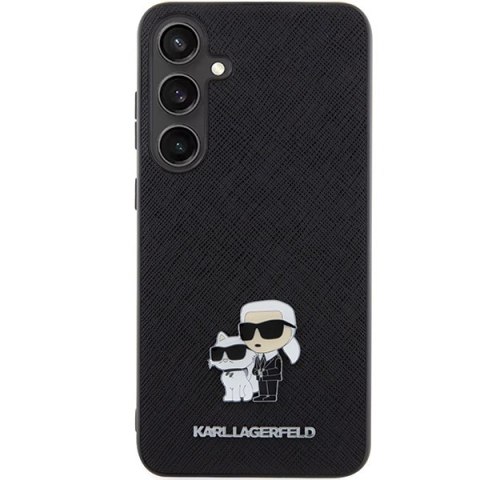 Etui na telefon Samsung Galaxy S24 Karl Lagerfeld Saffiano z metalowym pinem