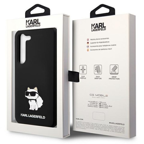 Etui na telefon Samsung Galaxy S24 Karl Lagerfeld Choupette czarne