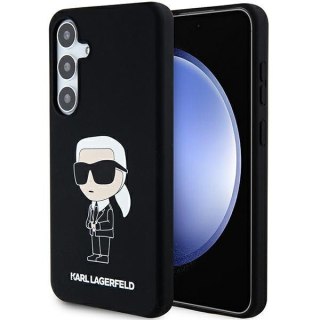 Etui na telefon Samsung Galaxy S24 Karl Lagerfeld Ikonik czarne silikonowe