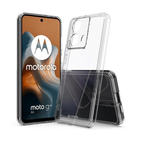 Etui Crong Crystal Shield Cover Motorola Moto G34 przezroczysty