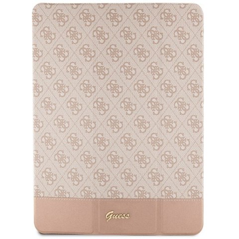 Etui Guess GUFCP12PS4SGP Apple iPad Pro 12.9 2020/2021/2022 (4., 5. i 6. generacji) różowy/pink 4G Stripe Allover