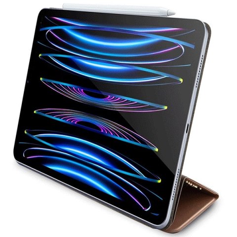 Etui Guess GUFCP12PS4SGP Apple iPad Pro 12.9 2020/2021/2022 (4., 5. i 6. generacji) różowy/pink 4G Stripe Allover