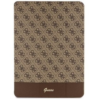 Etui Guess GUFCP12PS4SGW Apple iPad Pro 12.9 2020/2021/2022 (4., 5. i 6. generacji) brązowy/brown 4G Stripe Allover