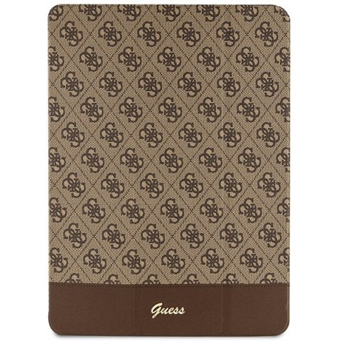 Etui Guess GUFCP12PS4SGW Apple iPad Pro 12.9 2020/2021/2022 (4., 5. i 6. generacji) brązowy/brown 4G Stripe Allover