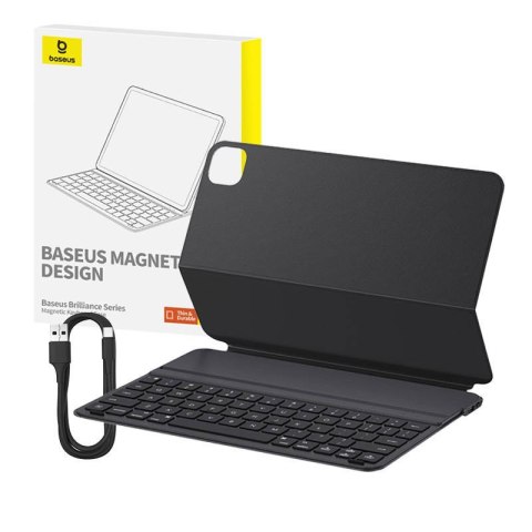 Etui magnetyczne z klawiaturą Baseus Brilliance Apple iPad Pro 12.9 2020/2021/2022 (4., 5. i 6. generacji) (czarne)