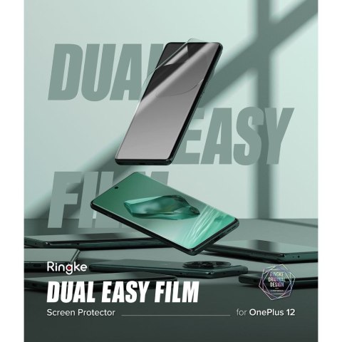 Folia hydrożelowa Ringke Dual Easy OnePlus 12 Clear [2 PACK]