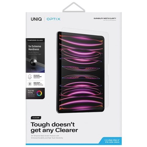 Szkło hartowane UNIQ Optix Clear Apple iPad Pro 11" 2024 (5. generacji)