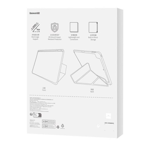 Etui Baseus Minimalist Apple iPad Air 10.9 2020/2022 (4. i 5. generacji) / iPad Air 11 2024 (6. generacji) (szare)