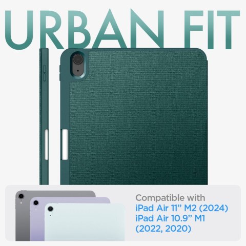 Etui Spigen Urban Fit Apple iPad Air 10.9 2020/2022 (4. i 5. generacji) / iPad Air 11 2024 (6. generacji) midnight green