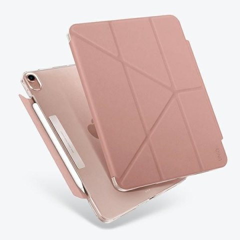 Etui UNIQ Camden Apple iPad Air 10.9 2020/2022 (4. i 5. generacji) / iPad Air 11 2024 (6. generacji) różowy/peony pink Antimicro