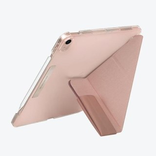 Etui UNIQ Camden Apple iPad Air 10.9 2020/2022 (4. i 5. generacji) / iPad Air 11 2024 (6. generacji) różowy/peony pink Antimicro