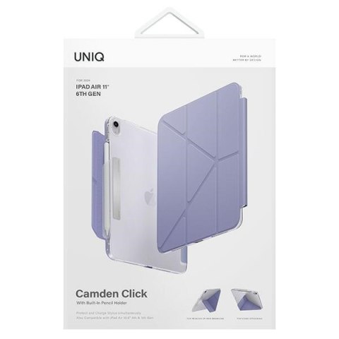 Etui UNIQ Camden Click Apple iPad Air 11" 2024 (6. generacji) fioletowy/light violet