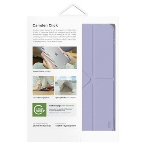 Etui UNIQ Camden Click Apple iPad Air 11" 2024 (6. generacji) fioletowy/light violet