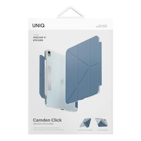 Etui UNIQ Camden Click Apple iPad Air 11" 2024 (6. generacji) niebieski/stone blue