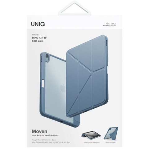 Etui UNIQ Moven Apple iPad Air 10.9 2020/2022 (4. i 5. generacji) / iPad Air 11 2024 (6. generacji) niebieski/stone blue