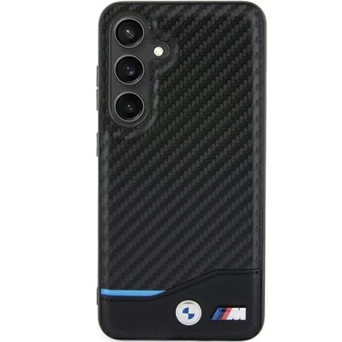 Etui na telefon Samsung Galaxy A55 BMW Leather Carbon czarne