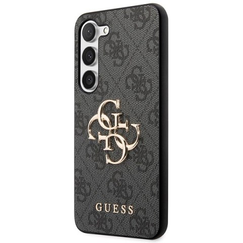 Etui na telefon Samsung Galaxy A35 Guess czarne hardcase z metalowym logo