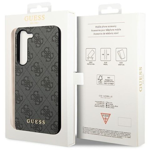 Etui na telefon Samsung Galaxy A55 Guess czarne hardcase 4G Charms Collection