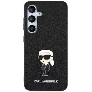 Etui Karl Lagerfeld KLHCSA35GKNPSK Samsung Galaxy A35 hardcase Fixed Glitter Ikonik Logo Metal Pin czarny/black