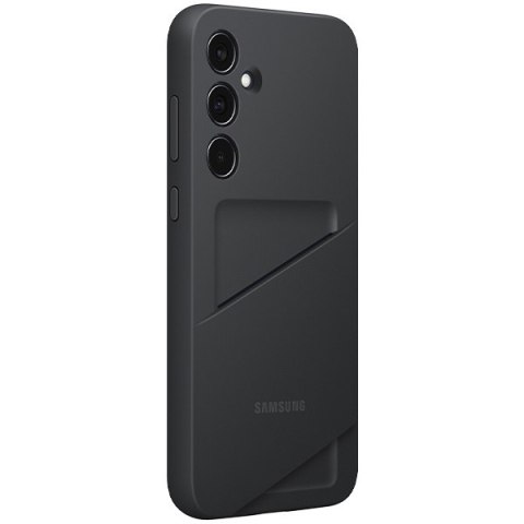 Etui na telefon Samsung Galaxy A35 5G z kieszonką na karty czarne