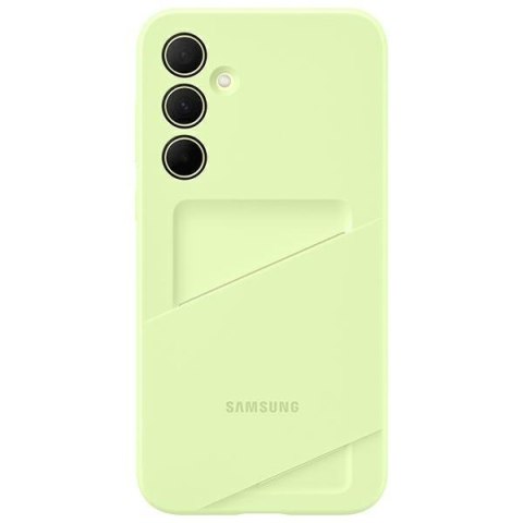 Etui na telefon Samsung Galaxy A35 5G z kieszonką limonkowe EF-OA356TMEGWW