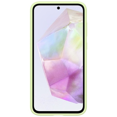 Etui na telefon Samsung Galaxy A35 5G z kieszonką limonkowe EF-OA356TMEGWW