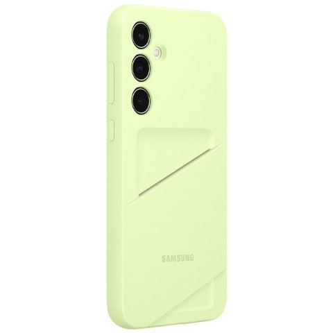 Etui na telefon Samsung Galaxy A35 5G z kieszonką limonkowe EF-OA356TMEGWW