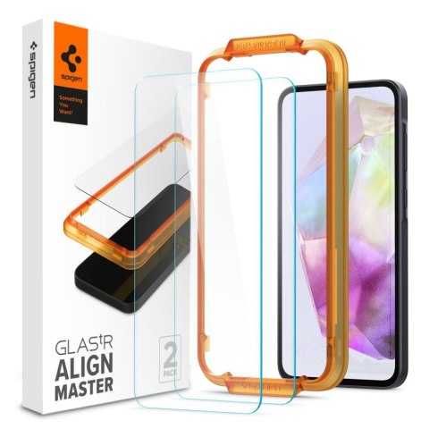 Szkło hartowane Samsung Galaxy A35 5G Spigen GLAS.tR AlignMaster Clear [2 PACK]