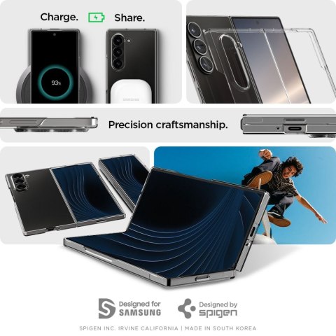 Etui na telefon Samsung Galaxy Z Fold 6 Spigen Airskin Crystal Przezroczyste