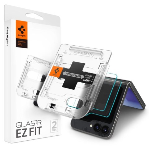 Szkło hartowane Samsung Galaxy Z Flip 6 Spigen GLAS.tR ez Fit Clear 2 PACK