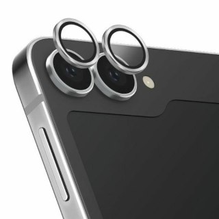 Szkło na obiektyw aparatu UNIQ Optix Aluminium Camera Lens Protector Samsung Galaxy Z Flip6 sterling silver