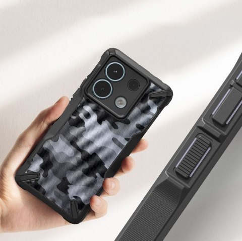 Etui Ringke Fusion-X Xiaomi Redmi Note 13 Pro 5G / POCO X6 5G Camo Black