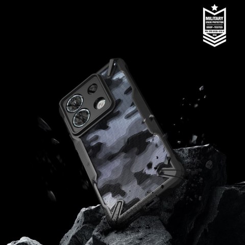 Etui Ringke Fusion-X Xiaomi Redmi Note 13 Pro 5G / POCO X6 5G Camo Black