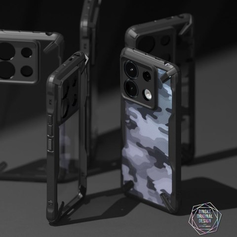 Etui Ringke Fusion-X Xiaomi Redmi Note 13 Pro 5G / POCO X6 5G Camo Black