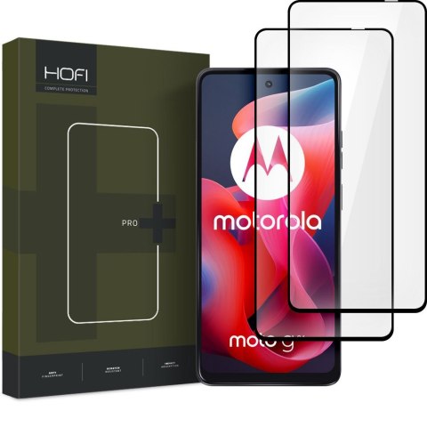 Szkło hartowane Hofi Glass Pro+ Motorola Moto G04 / G24 Black [2 PACK]