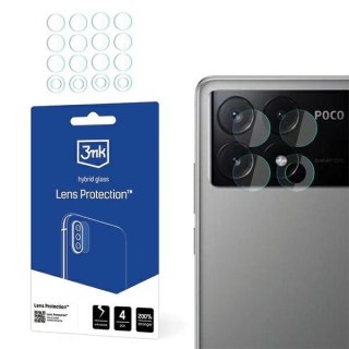 Szkło hybrydowe na obiektyw aparatu 3MK Lens Protect Poco M6 Pro 4G [4 PACK]