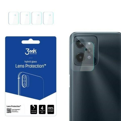 Szkło hybrydowe na obiektyw aparatu 3MK Lens Protect Realme C31 [4 PACK]