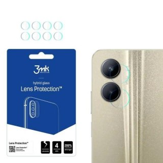 Szkło hybrydowe na obiektyw aparatu 3MK Lens Protect Realme C33 [4 PACK]