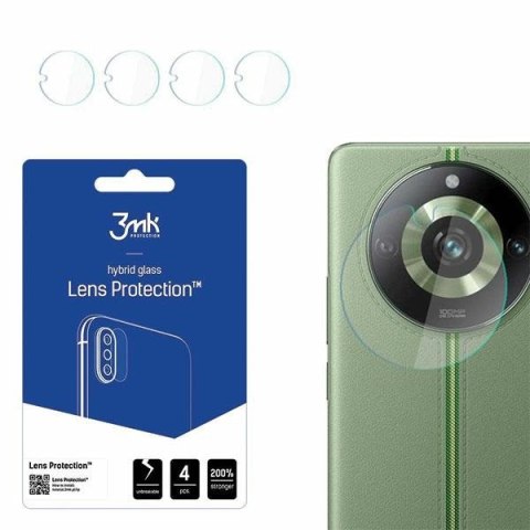 Szkło hybrydowe na obiektyw aparatu 3MK Lens Protect Realme 11 Pro/11 Pro+ [4 PACK]