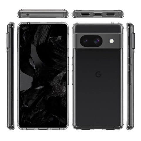 Etui Crong Crystal Shield Cover Google Pixel 8A przezroczysty