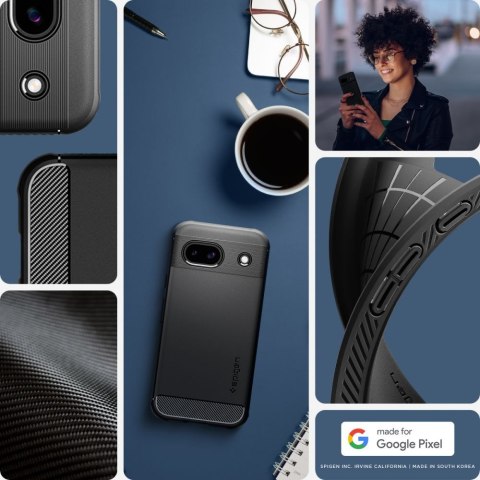 Etui Spigen Rugged Armor Google Pixel 8a Matte Black