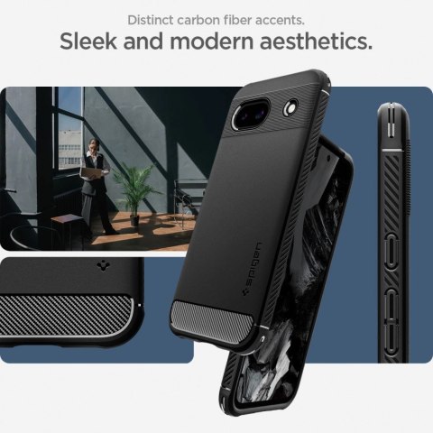 Etui Spigen Rugged Armor Google Pixel 8a Matte Black