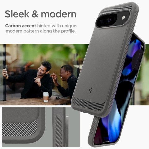 Etui Spigen Rugged Armor Google Pixel 9 / 9 Pro Marble Grey