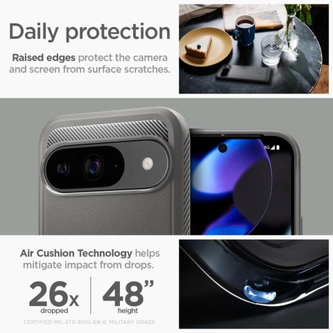 Etui Spigen Rugged Armor Google Pixel 9 / 9 Pro Marble Grey