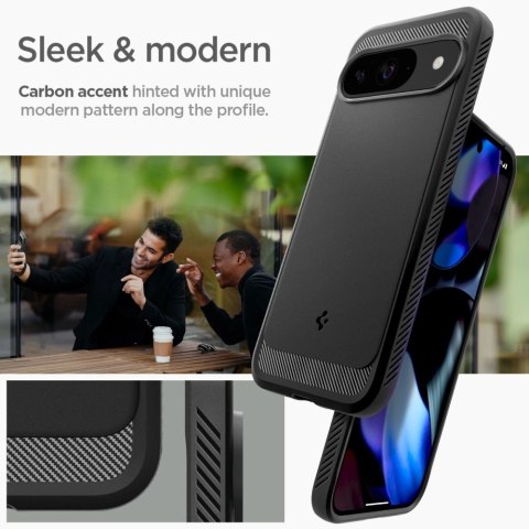 Etui Spigen Rugged Armor Google Pixel 9 / 9 Pro Matte Black