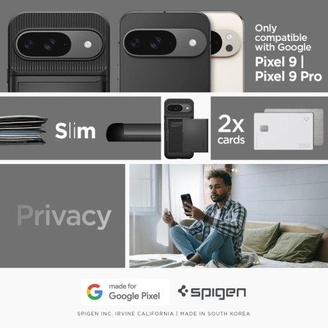 Etui Spigen Slim Armor CS Google Pixel 9 / 9 Pro Black