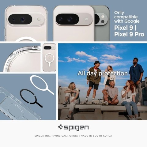 Etui Spigen Ultra Hybrid Onetap Ring MagSafe Google Pixel 9 Pro White