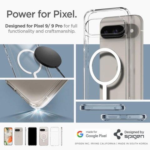 Etui Spigen Ultra Hybrid Onetap Ring MagSafe Google Pixel 9 Pro White